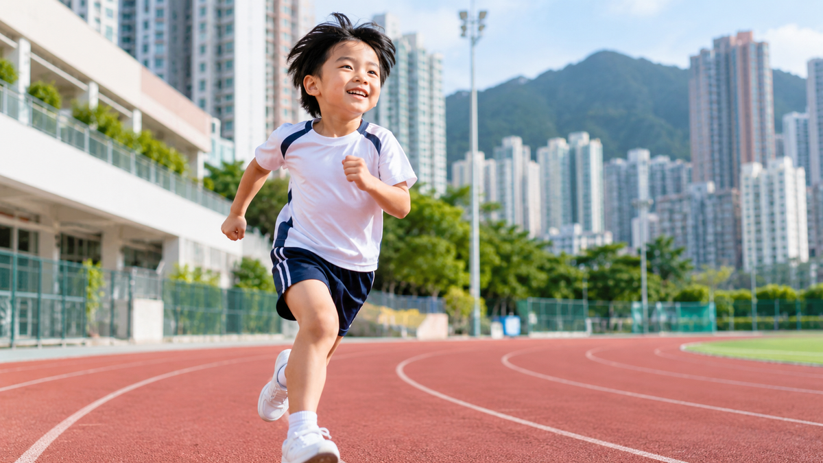 兒童步行或運動