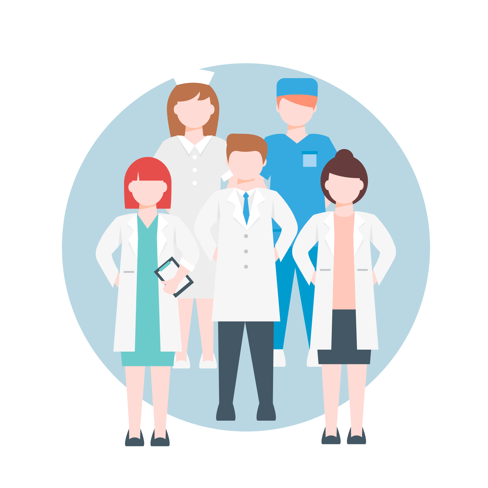 vector icon of medical professionals